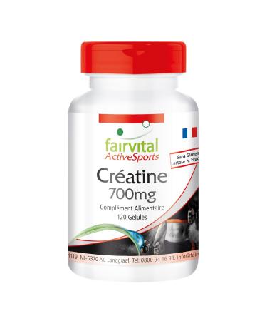 Fairvital | Creatine Monohydrate 700mg - High dosage - 120 capsules