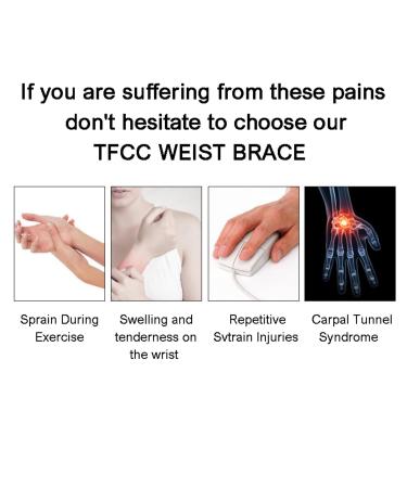 New Adjustable Wrist Brace for TFCC Tears - Dual Protection for Right & Left Hand | Pain Relief for Fitness Weightlifting Tendonitis & Carpal Tunnel - Buy Online on GoSupps.com