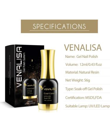 VENALISA 12ml White Gel Nail Polish | Soak Off UV LED Natural Nail Gel | DIY Manicure French Gifts 0.43 OZ - 1001-White - Buy Online on GoSupps.com
