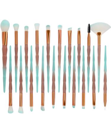 Rosennie Beauty 20pcs Diamond Makeup Brush Set - Foundation Eyebrow Eyeliner Blush & Eyeshadow Brushes - Perfect Gift for Women - Premium Cosmetic Tools - Buy Online on GoSupps.com