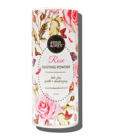 Rose Perfumed Body Dusting Powder for Women, Talc Free, Anti-chafing, feminine powder, dusting powder | Herb & Root, 6 oz