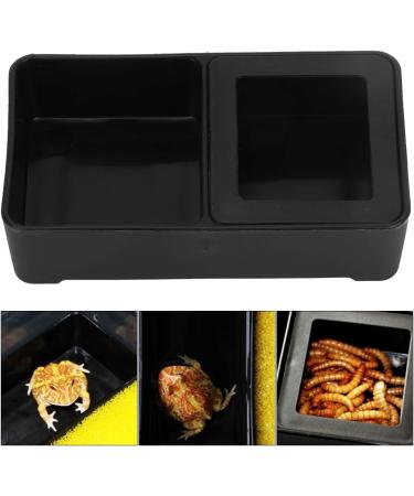 10Pcs Reptile Feeder Dish Amphibians Double Food Water Bowl Anti-esHate Worm Feeding Basin for Tortoise Gecko Snakes Lizard Spider - Buy Online on GoSupps.com