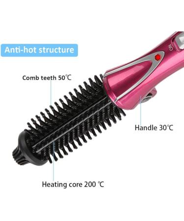 Professional Hair Curler Brush - Ceramic Hot Air Styling Iron for Soft Curls & Volume | Lightweight Negative Ion Paddle Brush - Buy Online on GoSupps.com