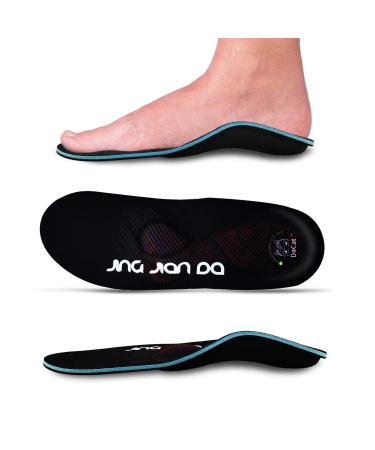 Severe Flat Feet Arch Support Insoles- Firm Arch Supports Orthotics Inserts Relieve Plantar Fasciitis, Over Pronation,Fallen Arch,High Arch,Foot Pain //Shoe Insoles for Men and Women-11 Black Mens 11-11 1/2 | Womens 13-13 1/2