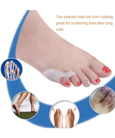 Pink Silicone Toe Separators - 10 Pcs for Tailor's Bunion Pain Relief and Protection - Buy Online on GoSupps.com