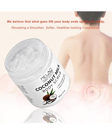 Coconut Milk Body Scrub - Ultra Moisturizing Organic Exfoliating Cream for Nourishing Peels | International Shipping - Buy Online on GoSupps.com