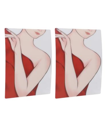ZJchao 2Pcs Body Painting Practice Board Reusable Makeup Template for Adult Female Artists with Skin Texture Imitation Great for Body Painting Practice