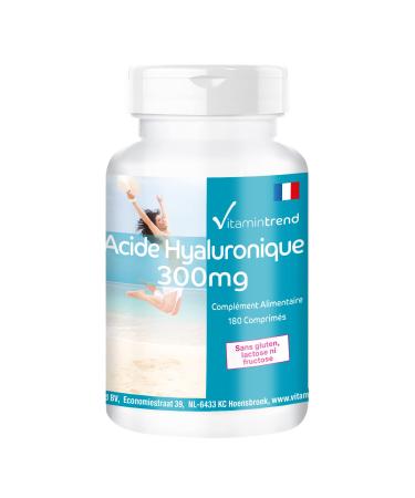Hyaluronic Acid 300mg - Vegan - 180 Tablets - High Dose | Vitamintrend