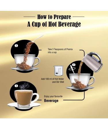 Instant Tea Premix 1 Kg | 3 in 1 | Kadak Chai with Strong Cardamom Flavour Imported from Geneva | Makes 80-100 Cups | Use Manually and Vending Machine Suitable - Buy Online on GoSupps.com