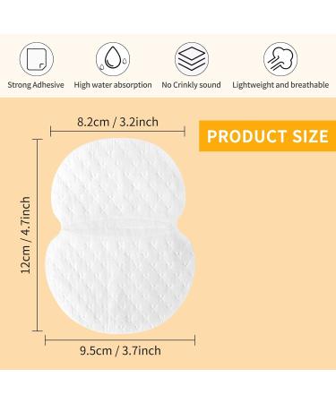 Arqumi 100 Pack Disposable Underarm Sweat Pads - Invisible Sweat Absorber for Women & Men - Summer Perspiration Shield - Comfortable & Unflavored - White Sweat Pads - Buy Online on GoSupps.com