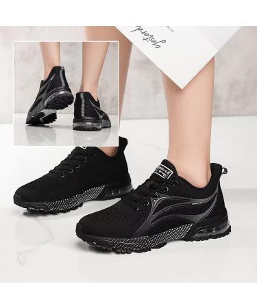 Lamincoa Women's Air Running Shoes - Non Slip Athletic Sneakers, Size 8, Black - Buy Online on GoSupps.com