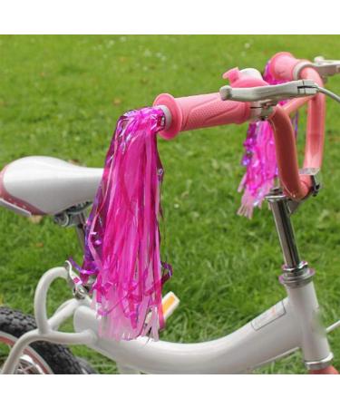 Laseners 6 Pairs Bike Handlebar Streamers - Sparkle Tassel Ribbon Accessories for Girls Boys | Blue Pink Purple - Buy Online on GoSupps.com