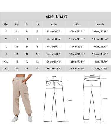 Women Comfy Gym Sport Joggers Sweatpant Drawstring High Waisted Trouser Causal Cycling Pant Jogging Bottoms Lounge Wear 3546-djufh-b-beige M - Buy Online on GoSupps.com