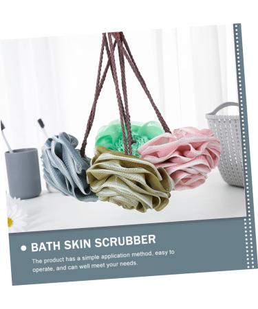 Healeved 4pcs Bath Flower Scrubber - Exfoliating & Cleaning Balls for Comfortable Home Bathing - Buy Online on GoSupps.com