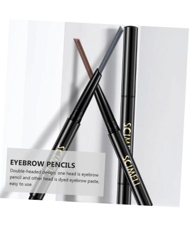 Mipcase Eyebrow Liner 6pcs 2 1 Eyebrow Makeup Tools Lock Cylinder To Rotate Aluminum Brown Eyebrow Pencils - Buy Online on GoSupps.com