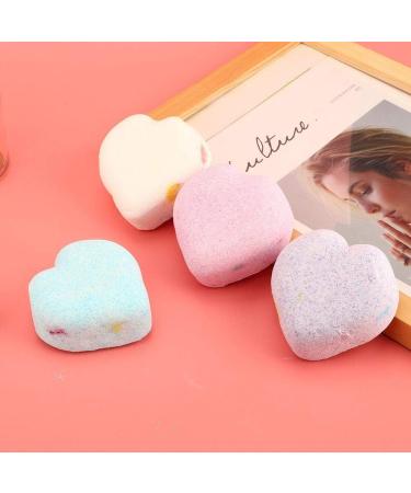 Heart Shape Bathing Balls (4 Pack) - Nourishing Salt Balls for Cleansing & Moisturizing | Ideal for Body Refinishing & Pore Care - Buy Online on GoSupps.com