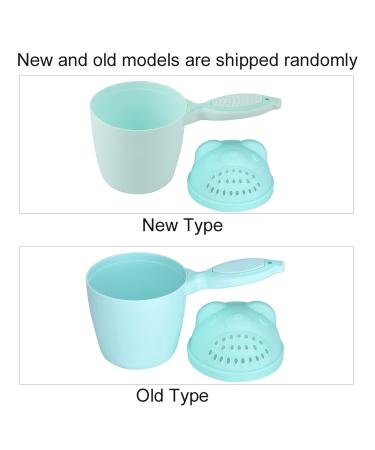 Baby Bath Rinse Cup - Tear-Free Shampoo Rinser Mug | Removable Waterfall Bathing Bucket for Kids (Green) - Safe & Easy Hair Washing - Buy Online on GoSupps.com