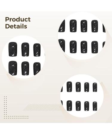  Texvora Set of 12 semi-cured gel nail strips with a cat-eye effect 12 sizes for A - Buy Online on GoSupps.com