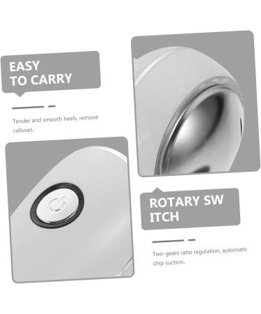 Healeved 1set Electric Foot Foot Hard Skin Scrubber Remover for Feet Remover for Foot Heel Remover Electrical Tools Electric Abs Scraper White Charging Mode - Buy Online on GoSupps.com