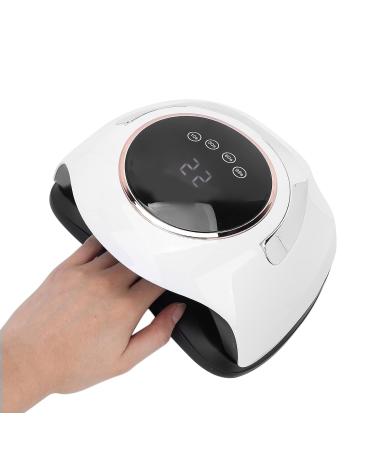 180W UV LED Nail Lamp - Professional Gel Dryer with 4 Timers & Auto Sensor | Black & White Schellack Manicure Tool - Buy Online on GoSupps.com