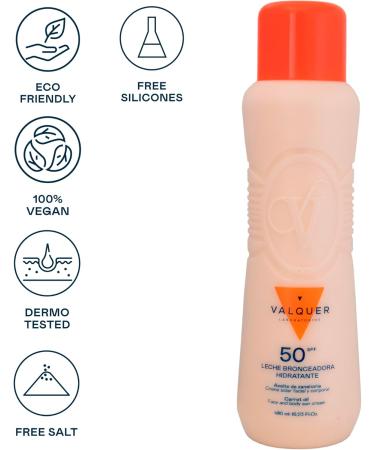 BRONCEADORA HYDRATING LECHE facial and body with zanahoria aceite SPF 50 500 ml - Buy Online on GoSupps.com