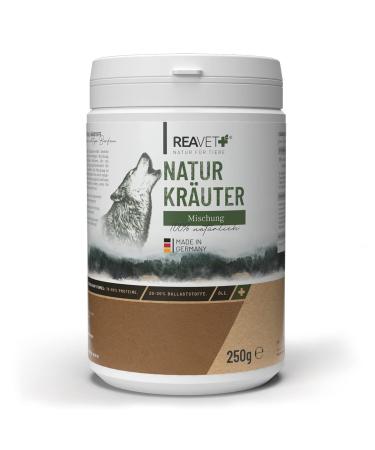 ReaVET Natural Herb Mixture 250g - Barf Additive Dog, Natural Product - Herb Mixture Barf Dog Food, Herbs for Dogs, No Artificial Additives