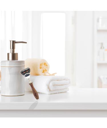 5 Edge Mens Shaving Safety Razor - Wooden Handle | Perfect for All Skin Types | Premium Quality Razors for Men - Buy Online on GoSupps.com