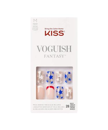 Kiss Voguish Fantasy Press on Manacure 4th of July Nails - Voyage