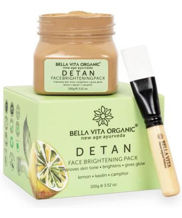 VEBA Bella Vita Organic De Tan Removal Face Pack for Glowing Skin Oil Control Acne Pimples Anti Blemishes Pigmentation Tanning & Brightening 100 GMS