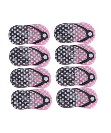 POPETPOP 8 Sets Manicure Set Pedicure Set Nail Suit Kit Miss 9X4.5cm Pink