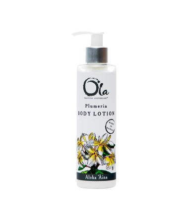 OLA TROPICAL APOTHECARY Plumeria Body Lotion with Pure Tropical Oils and Plant Extracts - 8.45 Fl Oz 8.45 Fl Oz (Pack of 1)