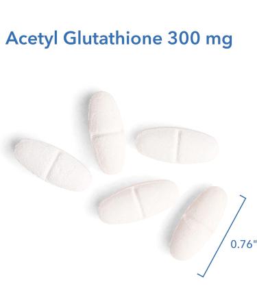 Allergy Research Group Acetyl-Glutathione 300 mg - Well Absorbed Oral Glutathione Supplement for Immune Support - 60 Count - Buy Online on GoSupps.com