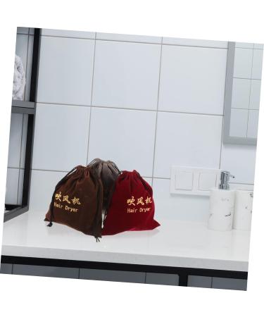 Healeved 12 Pcs Hair Dryer Storage Bag Blow Dryer Bag Travel Makeup Bag Organizer Velvet Storage Bag Fabric - Buy Online on GoSupps.com