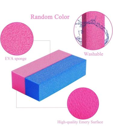 Nail File Set - 13 Pack Professional Nail Files Buffers & Brush | 100/180 Grit Double Sided Emery Board Manicure Set | Nail Trimming, Grinding, Polishing, Shining | Random Colors - 13 Count - Buy Online on GoSupps.com