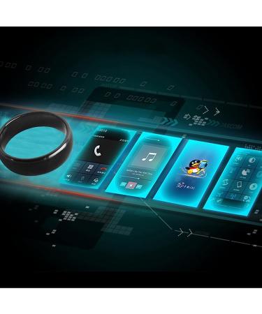 Waterproof Ceramic NFC Ring - Universal Type 2 215 Chip - All-Round Sensing Technology - Men/Women Fashion Ring (Size 8, Black) NFC 215 Ring - Buy Online on GoSupps.com