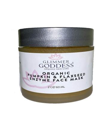 Glimmer Goddess Organic Face Mask - Nourish & Brighten with Pumpkin & Flaxseed | 2 oz - International Shipping - Buy Online on GoSupps.com