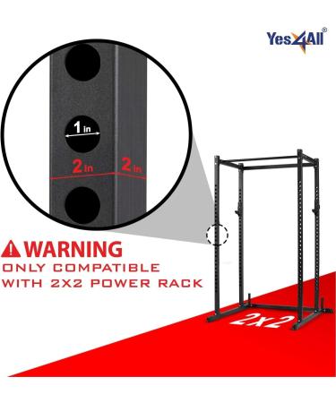 Yes4All Alloy Steel Barbell Holder J-Hooks 2x2 - 1,000 lbs Capacity for Power Rack | Squat Rack Weight Cage Attachments | J-Hook 2x2 Inch - Buy Online on GoSupps.com