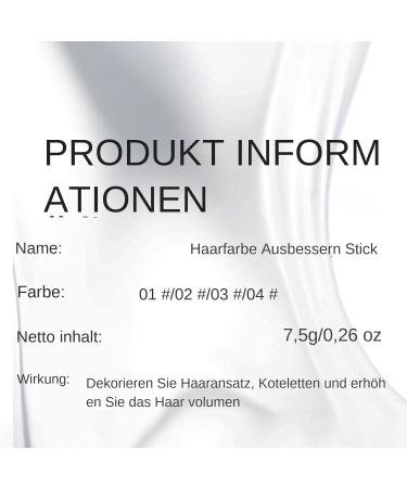 Naqqios Gray Coverage Hair Stick 75G Hair Root Concealer Pen Fast Extension for Coloring Waterproof Blending Stick Temporary Color Stick Natural Coverage Applicator for Women 04 - Buy Online on GoSupps.com