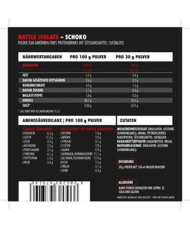 Buy Big Zone Battle Isolate Whey Protein Isolate - Delicious Chocolate Flavor for Athletes | 1000g - Buy Online on GoSupps.com