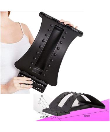 Dunlap Backhow Back Massage & Lumbar Support Device - 18 Trigger Points 3-Level Stretching for Spine Pain Relief & Chiropractic Care - Buy Online on GoSupps.com