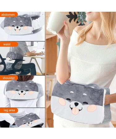 Stickerboy Hot Water Bottle PVC Pouch with Plush Cover - Hot Water Bag for Neck, Shoulders, Back & Abdomen - Buy Online on GoSupps.com