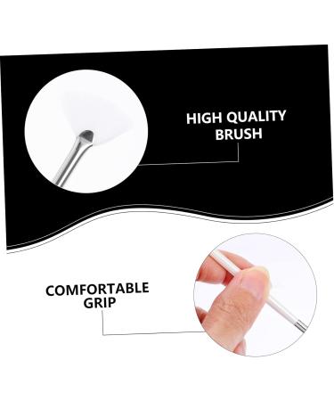 DRESSOOS Beauty Facial Brush Bowl Fan Applicator for Peel Makeup Mud Brushes Facial Tool Creamy Blush Scraper Beauty Tools Body Butter Care White Nursing Kit - Buy Online on GoSupps.com