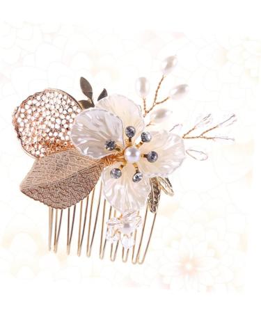 Didiseaon Rhinestone Hair Comb Pearl Hair Pin Crystal Headpiece Comb for Bridal Pearl Hair Comb Pearl Hair Barrettes Crystal Rhinestones Bridal Hair Comb Combs Bride Wedding Accessories - Buy Online on GoSupps.com