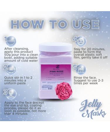 All in Beauty Jelly Mask Powder - Professional Peel Off Facial Mask for Moisturizing & Skin Blemish Removal - Pink Rose Skin Care Kit - Buy Online on GoSupps.com