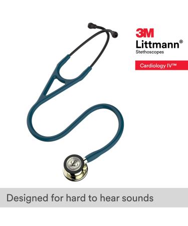 3M Littmann Cardiology IV Stethoscope Champagne/Caribbean Blue - 27 - Buy Online on GoSupps.com