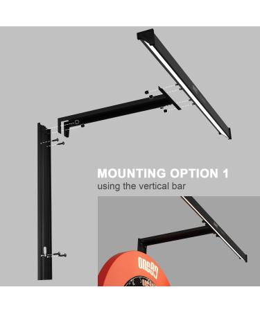 ONE80 ILLUMINA Dartboard Lighting System - Natural Sunlight Effect, Minimum Shadow Design - Dartboard and Surround Not Included - Buy Online on GoSupps.com