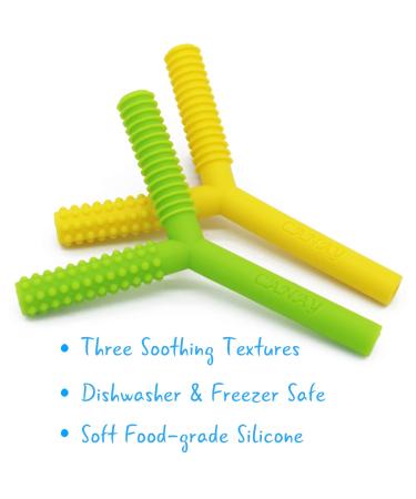 Hollow Teething Tubes - Baby Teethers & Toys for Babies 3+ Months | BPA Free, Freezer & Dishwasher Safe - Buy Online on GoSupps.com