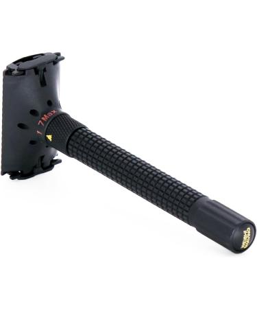 WEISHI Safety Razor Matte Black Butterfly Open Double Edge Adjustable Razor Matte Black - Buy Online on GoSupps.com