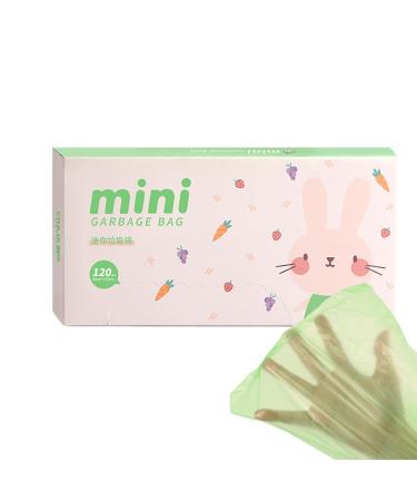 Fovolat Small Bathroom Garbage Bags - Trash Can Liners | Portable Thicken Rubbish Bags Wastebasket Bags for Kitchen Bedroom Waste Bin Pink