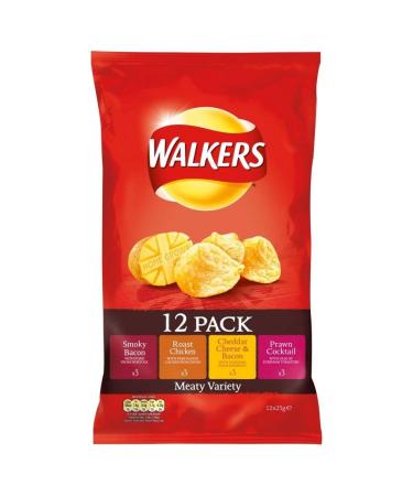 Walkers Walkers Crisps - Meaty Variety (12x25g)